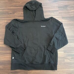 The Beardedgoat Classic Black Hoodie - Large